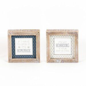 ($7) Reversible Sign - Cooking & Hoarding